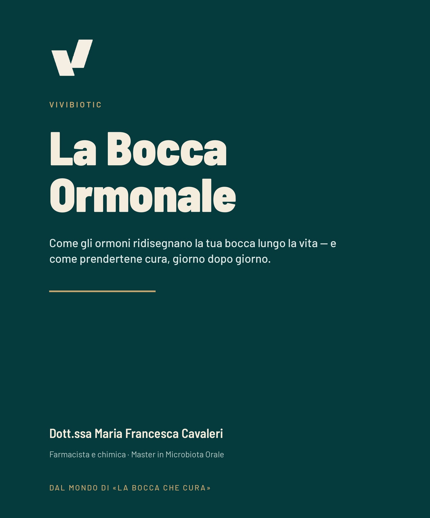 Copertina ebook La Bocca Ormonale di Vivibiotic — guida alla salute orale ormonale